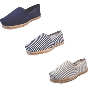 Tripack Alpargata Azul Marino, Ray Azul/blan Y Ray Gris/blan