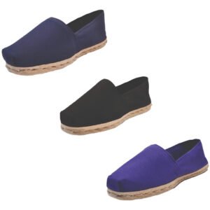 Tripack Alpargata Azul Marino, Negro Y Morado