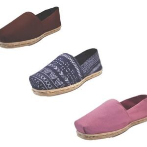 Tripack Alpargata Café, Azul Étnico Y Jacarandá