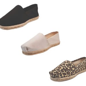 Tripack Alpargata Negro, Crudo Y Animal Print
