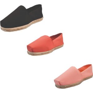 Tripack Alpargata Negro, Terracota Y Coral