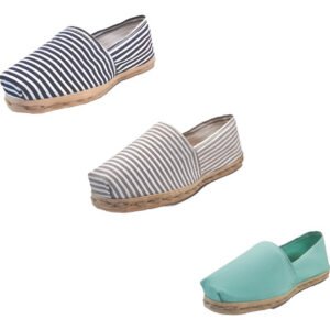 Tripack Alpargata Ray Azu/blan, Ray Gr/blan Y Turquesa