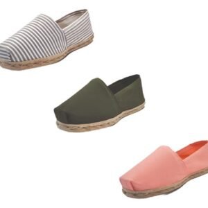 Tripack Alpargata Ray Gr/blan, Verde Militar Y Coral
