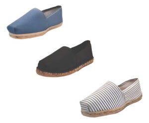 Tripack Alpargata Mezclilla, Negro Goma Y Ray Gris/blanco