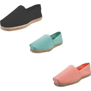 Tripack Alpargata Negro, Turquesa Y Coral