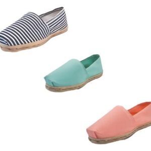 Tripack Alpargata Ray Azu/blan, Turquesa Y Coral