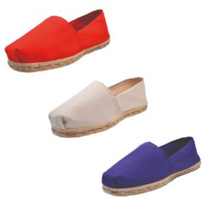 Tripack Alpargata Rojo, Crudo Y Morado
