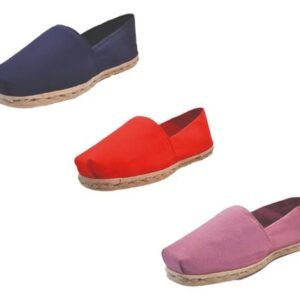 Tripack Alpargata Azul Marino, Rojo Y Jacarandá