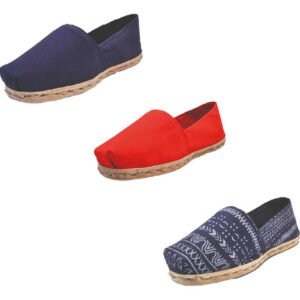Tripack Alpargata Azul Marino, Rojo Y Azul Étnico