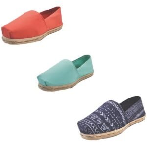 Tripack Alpargata Terracota, Turquesa Y Azul Étnico