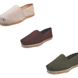 Tripack Alpargata Crudo, Café Y Verde Militar