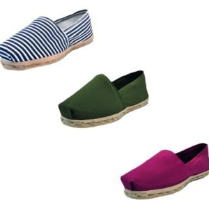 Tripack Alpargata Ray Azu/blan, Verde Militar Y Burdeo