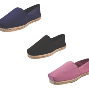 Tripack Alpargata Azul Marino, Negro Y Jacarandá