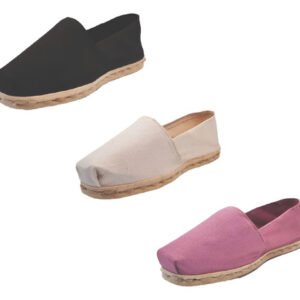 Tripack Alpargata Negro, Crudo Y Jacarandá