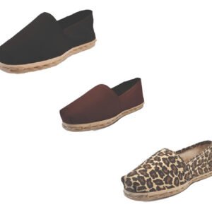 Tripack Alpargata Negro, Café Y Animal Print