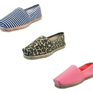 Tripack Alpargata Ray Azu/blan, Anim Prin Y Coral