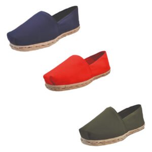 Tripack Alpargata Azul Marino, Rojo Y Verde Militar