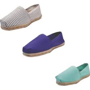 Tripack Alpargata Ray Gr/blan, Morado Y Turquesa