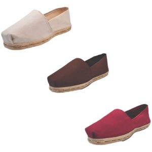 Tripack Alpargata Crudo, Café Y Burdeo