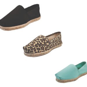Tripack Alpargata Negro, Animal Print Y Turquesa