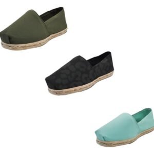 Tripack Alpargata Verde Militar, Anim Prin Ng Y Turquesa