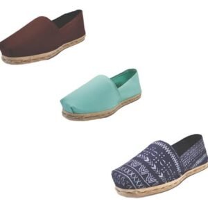 Tripack Alpargata Café, Turquesa Y Azul Étnico