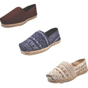 Tripack Alpargata Café, Azul Étnico Y Crudo Étnico