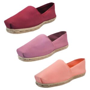 Tripack Alpargata Coral, Burdeo Y Jacarandá