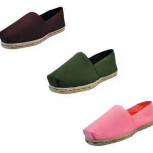 Tripack Alpargata Café, Verde Militar Y Coral