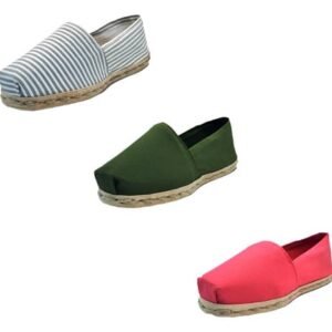 Tripack Alpargata Ray Gr/blan, Verde Militar Y Terracota