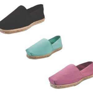 Tripack Alpargata Negro, Turquesa Y Jacarandá