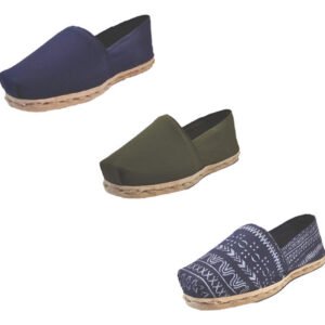 Tripack Alpargata Azul Marino, Verde Militar Y Azul Étnico