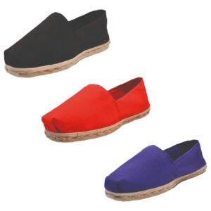 Tripack Alpargata Negro, Rojo Y Morado
