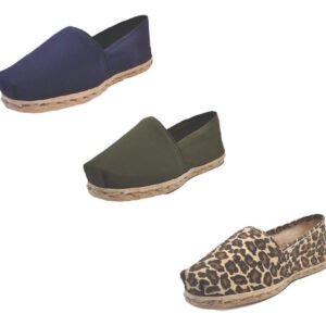 Tripack Alpargata Azul Marino, Verde Militar Y Animal Print